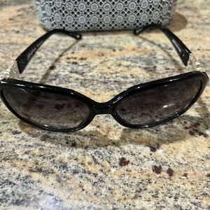 Brighton Black Women's Sunglasses with Silver Accent